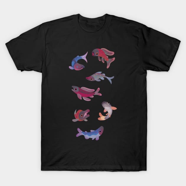 Salmon T-Shirt by pikaole